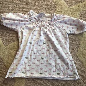 Feather Baby fox shirt  Pink & grey 18/24m